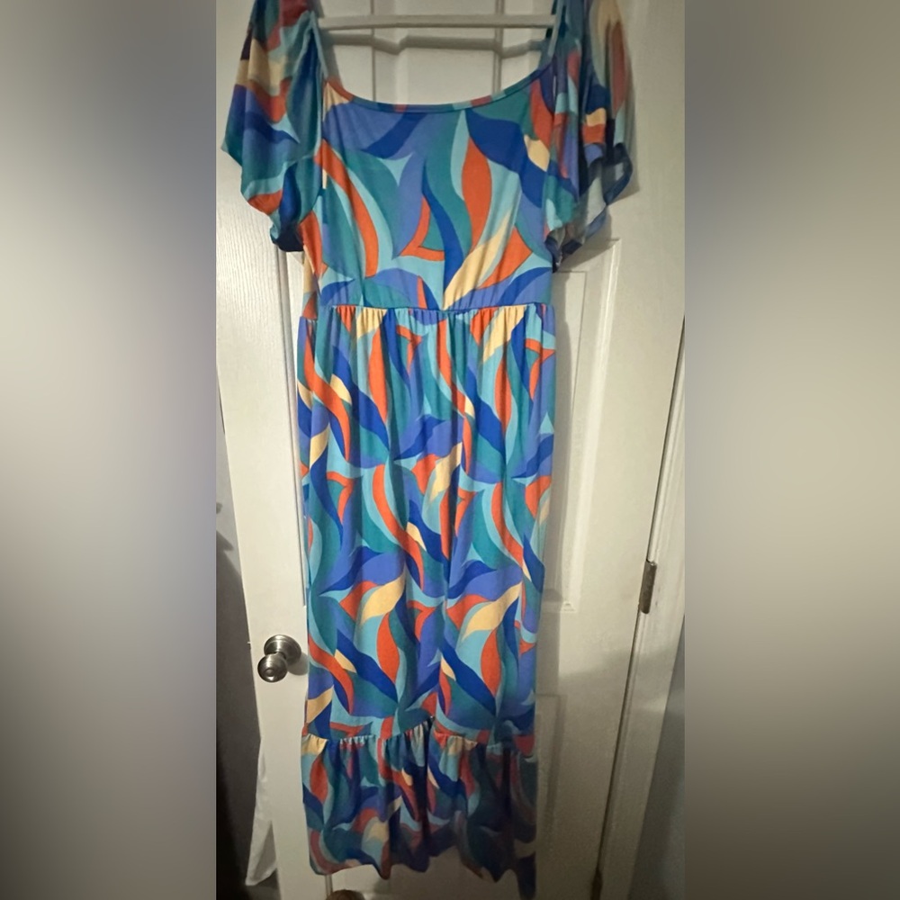 Haptics Brand Colorful Patterned Maxi Dress - Picture 4 of 7